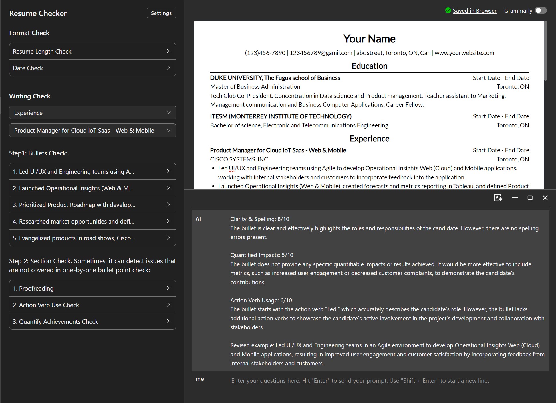 Free Resume Builder at ElegantResume